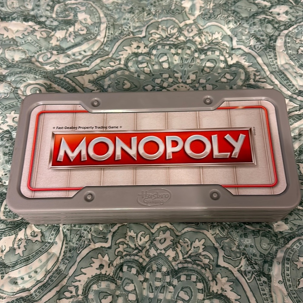 Never used Monopoly road trip game board